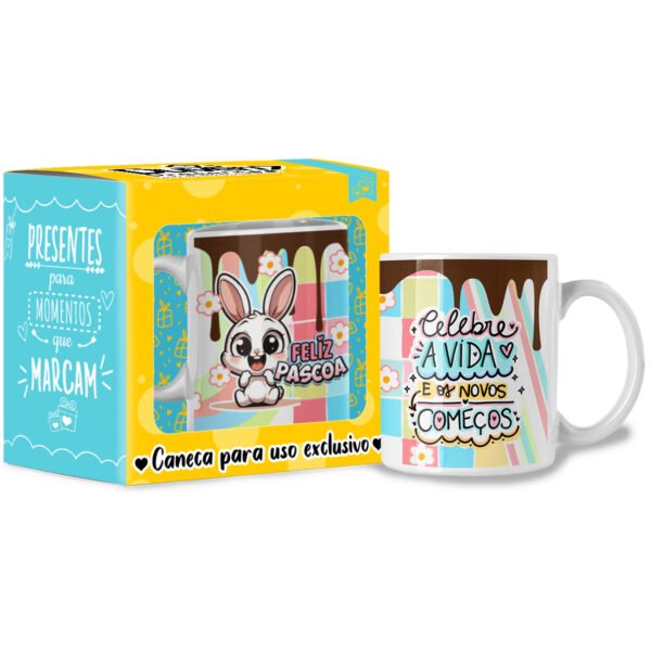 Celebre a Vida e os Novos Começos - Caneca