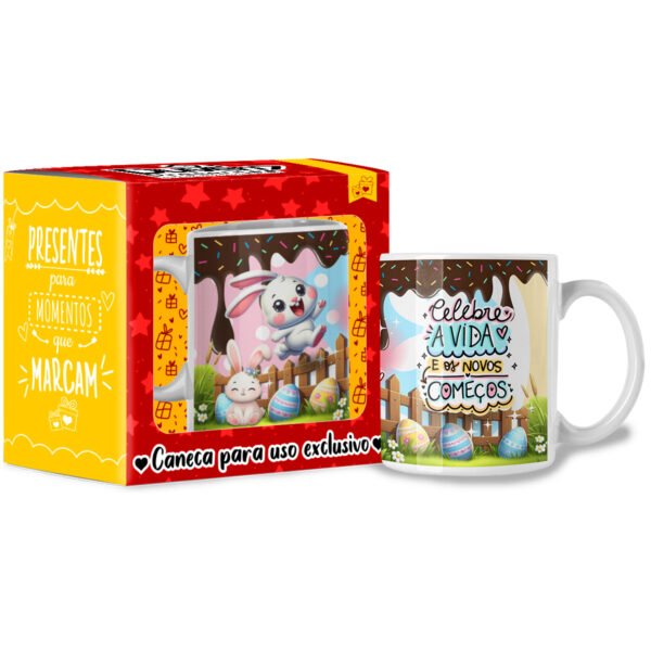 Celebre a Vida e os Novos Começos - Caneca