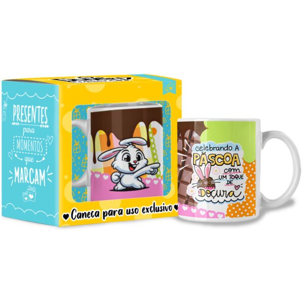 Celebrando a Páscoa Com um Toque de Doçura - Caneca