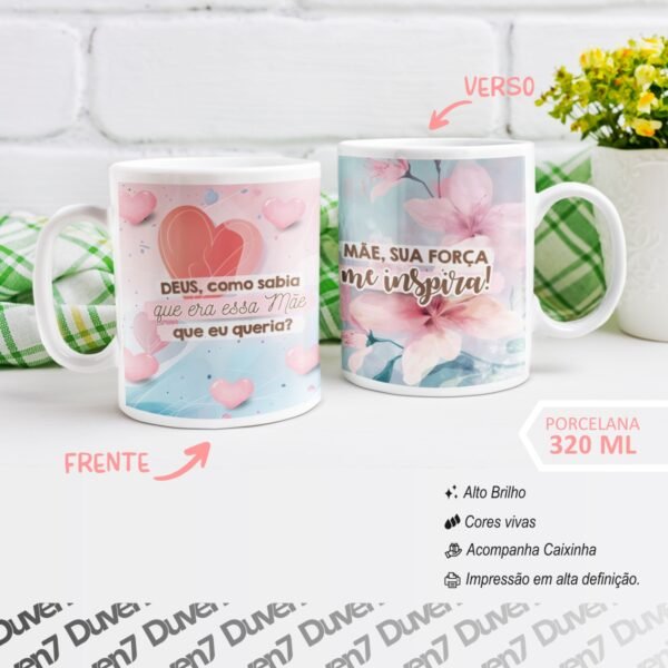 DEUS, como sabia que era essa Mãe que eu queria? - Caneca - Image 2