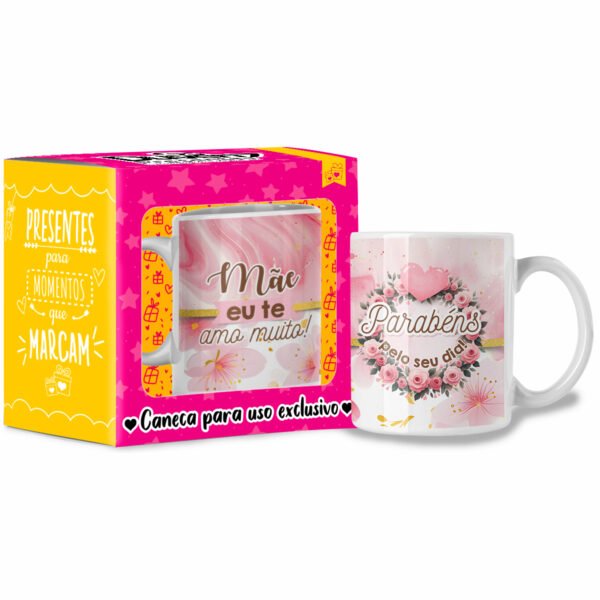 Mãe, eu te amo muito! - Caneca