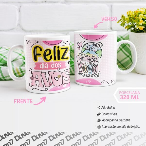 Feliz dia dos Avós - Caneca - Image 2