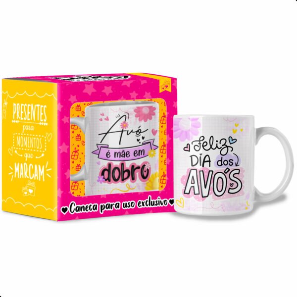 Avó é mãe em dobro - Caneca