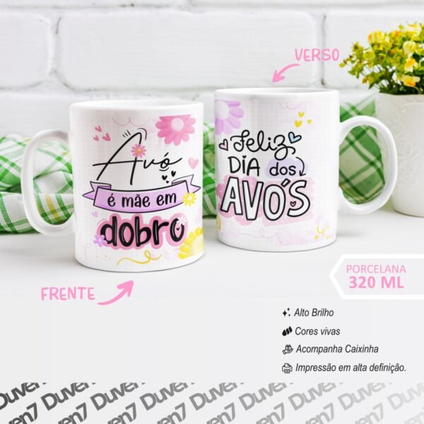 Avó é mãe em dobro - Caneca - Image 2