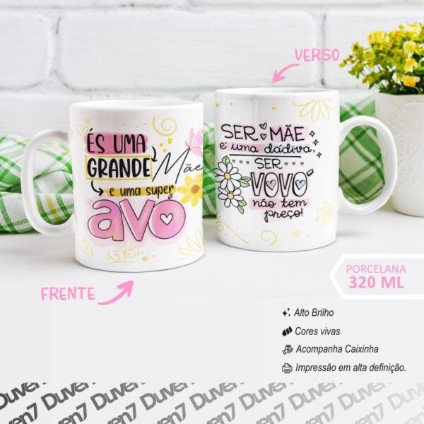 És uma grande Mãe e uma super Avó - Caneca - Image 2
