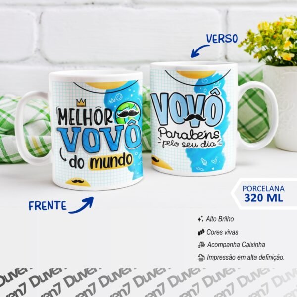 Melhor vovô do mundo - Caneca - Image 2