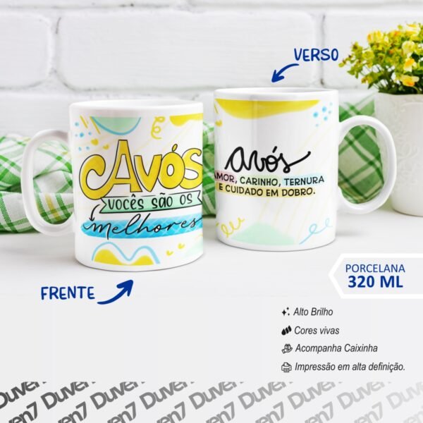 Avós vocês são os melhores - Caneca - Image 2