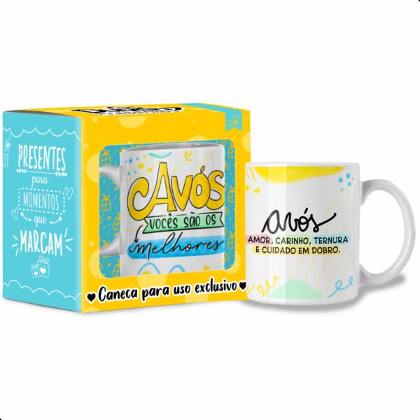 Avós vocês são os melhores - Caneca