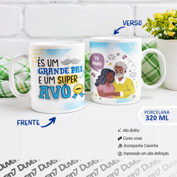 És um grande pai e um super avô - Caneca - Image 2