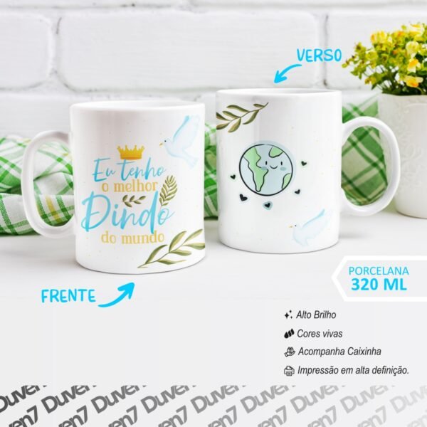 Eu tenho o melhor Dindo do Mundo - Caneca - Image 2