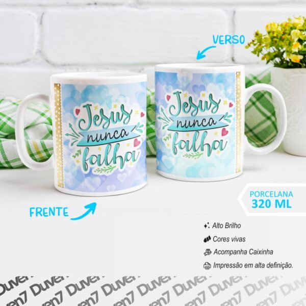Jesus nunca Falha - Caneca - Image 2