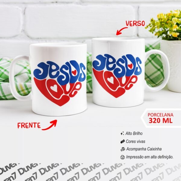Jesus Love - Caneca - Image 2